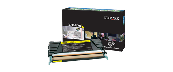14081867-4005 Lexmark X746A1YG Toner cartridge yellow return program, 7.000 pages ISO/IEC 19798 for Lexmark X 746/748