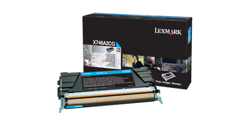 Lexmark X746A2CG Toner cartridge cyan, 7.000 pages ISO/IEC 19798 for Lexmark X 746/748