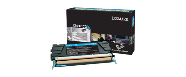 14081873-5110 Lexmark X748H1CG Toner cartridge cyan return program, 10.000 pages ISO/IEC 19798 for Lexmark X 748