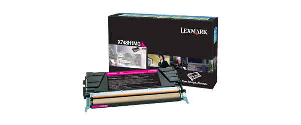 14081874-5510 Lexmark X748H1MG Toner cartridge magenta return program, 10.000 pages ISO/IEC 19798 for Lexmark X 748