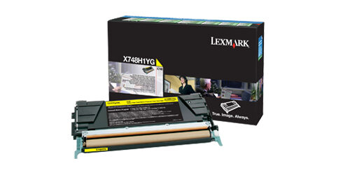 Lexmark X748H1YG Toner cartridge yellow return program, 10.000 pages ISO/IEC 19798 for Lexmark X 748