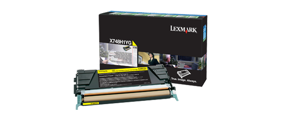 14081875-8458 Lexmark X748H1YG Toner cartridge yellow return program, 10.000 pages ISO/IEC 19798 for Lexmark X 748