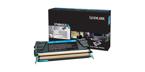 Lexmark X748H2CG Toner cartridge cyan, 10.000 pages ISO/IEC 19798 for Lexmark X 748