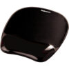 1422904_7682490461 Fellowes Mouse Mat Wrist Support - Crystals Gel Mouse Pad with Non Slip Rubber Base - Ergonomic Mouse Mat for Computer, Laptop, Home Office Use - Compatible with Laser and Optical Mice - Black