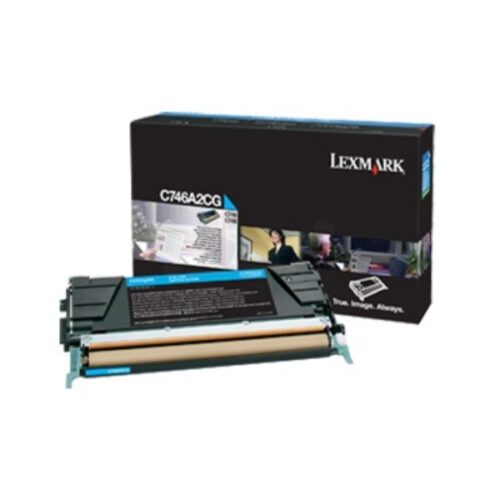Lexmark C746A3CG Toner cartridge cyan Project, 7.000 pages for Lexmark C 746/748