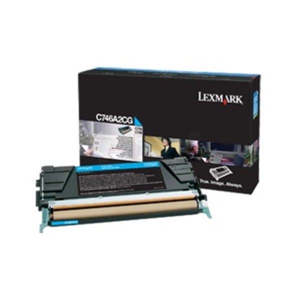 Lexmark C746A3CG Toner cartridge cyan Project, 7.000 pages for Lexmark C 746/748