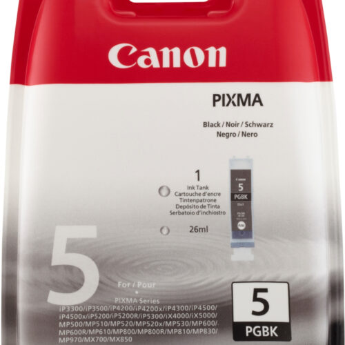 Canon 0628B029/PGI-5BK Ink cartridge black pigmented Blister Acustic Magnetic, 505 pages 26ml for Canon Pixma IP 3300/4200/MP 520/MP 610/MP 960