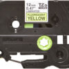 Brother TZE-C31 DirectLabel black on yellow Laminat 12mm x 5m for Brother P-Touch TZ 3.5-18mm/6-12mm/6-18mm/6-24mm/6-36mm