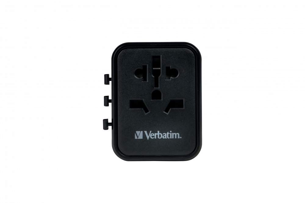 Verbatim 49544 power plug adapter Universal Black