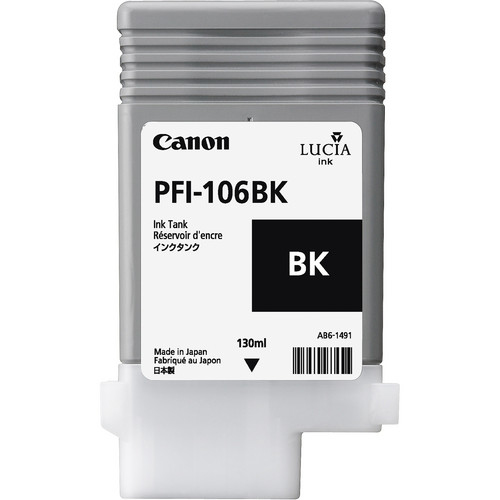 15568663-531 Canon 6621B001/PFI-106BK Ink cartridge black 130ml for Canon IPF 6300/S/6400
