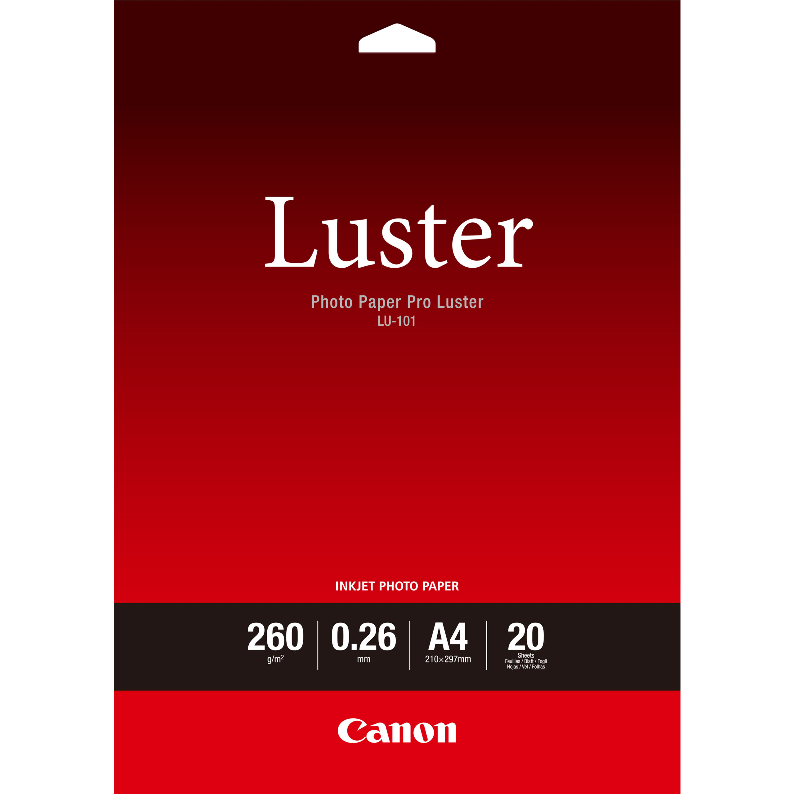 15581499_4074582665 Canon LU-101 Luster Photo Paper Pro A4 - 20 Sheets
