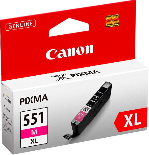 15581529-8067 Canon 6445B004/CLI-551MXL Ink cartridge magenta high-capacity Blister, 680 pages 11ml for Canon Pixma IP 8700/IX 6850/MG 5450/MG 6350/MX 725
