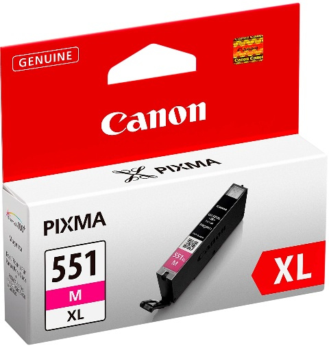 15581529-8067 Canon 6445B004/CLI-551MXL Ink cartridge magenta high-capacity Blister, 680 pages 11ml for Canon Pixma IP 8700/IX 6850/MG 5450/MG 6350/MX 725