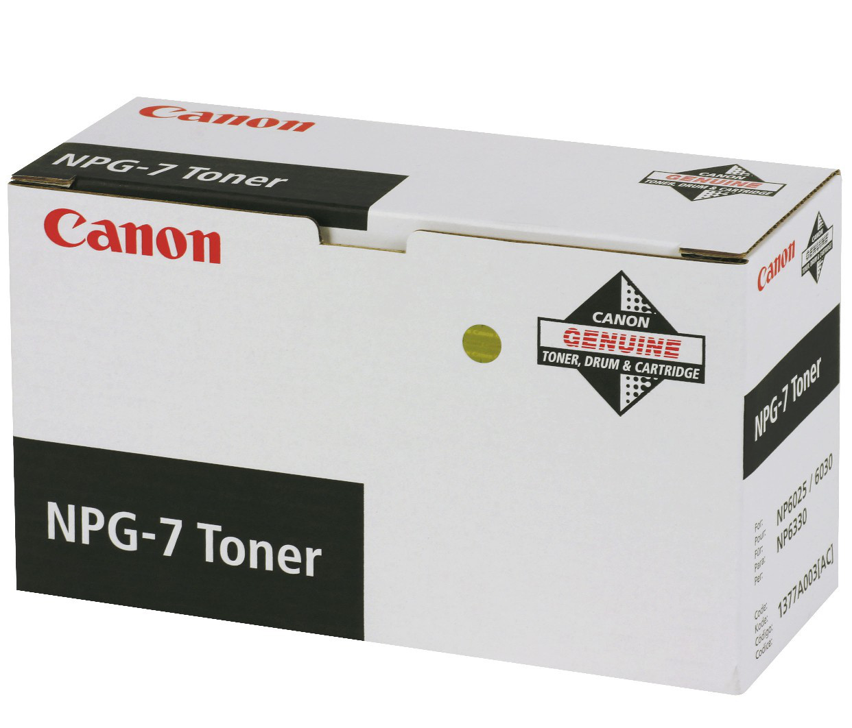 Canon 1377A003/NPG-7 Toner black, 10.000 pages/6% 500 grams for Canon NP 6030/6330