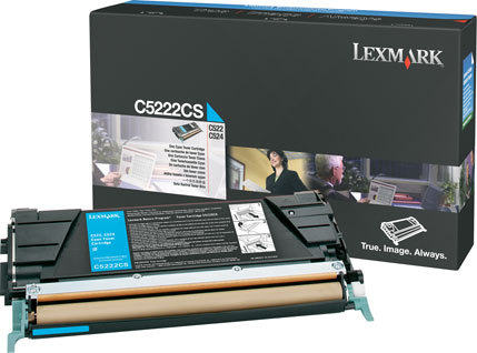 15743_359579-2401 Lexmark C5222CS Toner-kit cyan, 3.000 pages/5% for Lexmark C 522/524/530/532/534