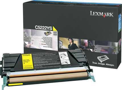 Lexmark C5222YS Toner-kit yellow, 3.000 pages/5% for Lexmark C 522/524/530/532/534