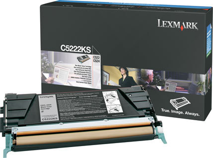 15743_359798-4565 Lexmark C5222KS Toner-kit black, 4.000 pages/5% for Lexmark C 522/524/530/532/534