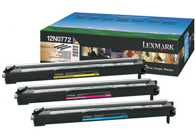 Lexmark 12N0772 Drum kit C,M,Y, 3x28.000 pages Pack=3 for IBM Infoprint Color 1567/Lexmark C 910/Lexmark C 920