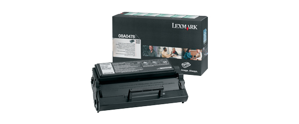 Lexmark 08A0478 Toner cartridge black return program, 6.000 pages ISO/IEC 19752 for Lexmark E 320