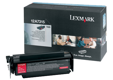 Lexmark 12A7315 Toner cartridge black, 10.000 pages/5% for Lexmark T 420