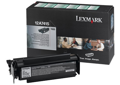 Lexmark 12A7415 Toner cartridge black return program, 10.000 pages/5% for Lexmark T 420