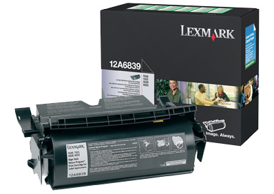 Lexmark 12A6839 Toner cartridge black return program for Etikettes, 20.000 pages/5% for Lexmark T 520