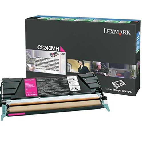 Lexmark C5240MH Toner-kit magenta high-capacity return program, 5.000 pages/5% for Lexmark C 524/532/534