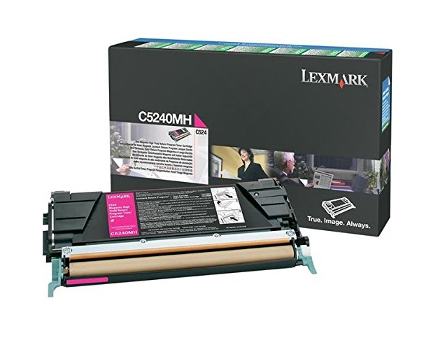 1579176_0880 Lexmark C5240MH Toner-kit magenta high-capacity return program, 5.000 pages/5% for Lexmark C 524/532/534