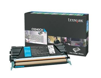 Lexmark C5240CH Toner-kit cyan high-capacity return program, 5.000 pages/5% for Lexmark C 524/532/534