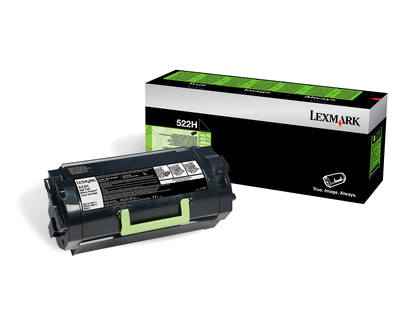 Lexmark 52D2H0E/522H Toner-kit black return program Project, 25.000 pages ISO/IEC 19752 for Lexmark MS 810/811