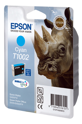 Epson C13T10024010/T1002 Ink cartridge cyan, 915 pages ISO/IEC 24711 11.1ml for Epson Stylus BX 310/600/Office B 1100/Office B 40 w