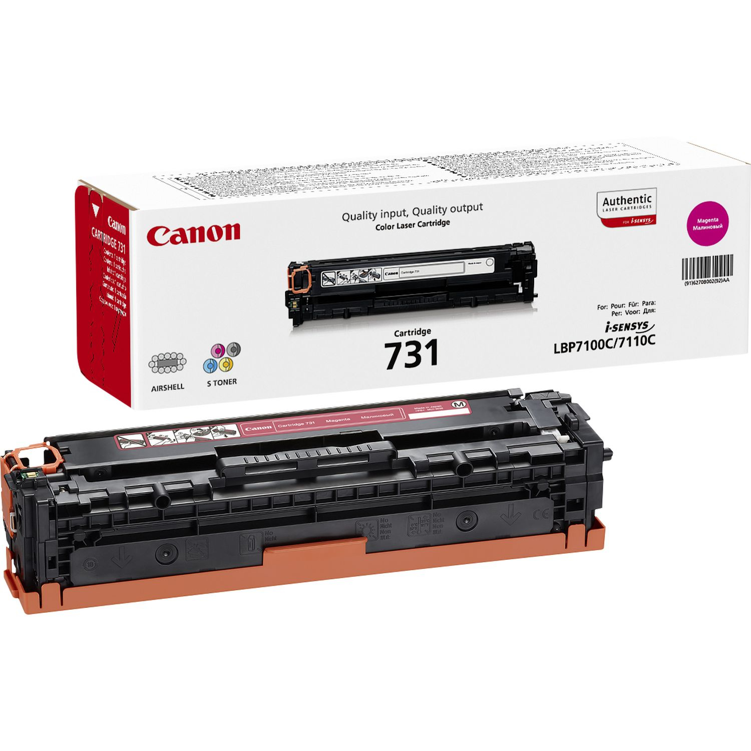 16489674_1992751758 Canon 6270B002/731M Toner cartridge magenta, 1.500 pages ISO/IEC 19798 for Canon LBP-7110/MF 620
