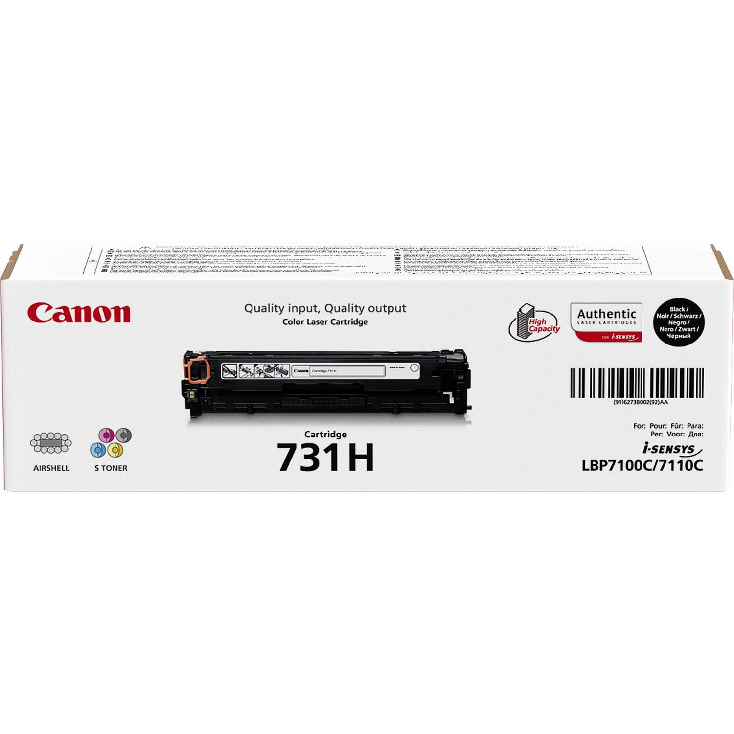 16489676_2313727423 Canon 6273B002/731H Toner cartridge black, 2.400 pages ISO/IEC 19798 for Canon LBP-7110/MF 620