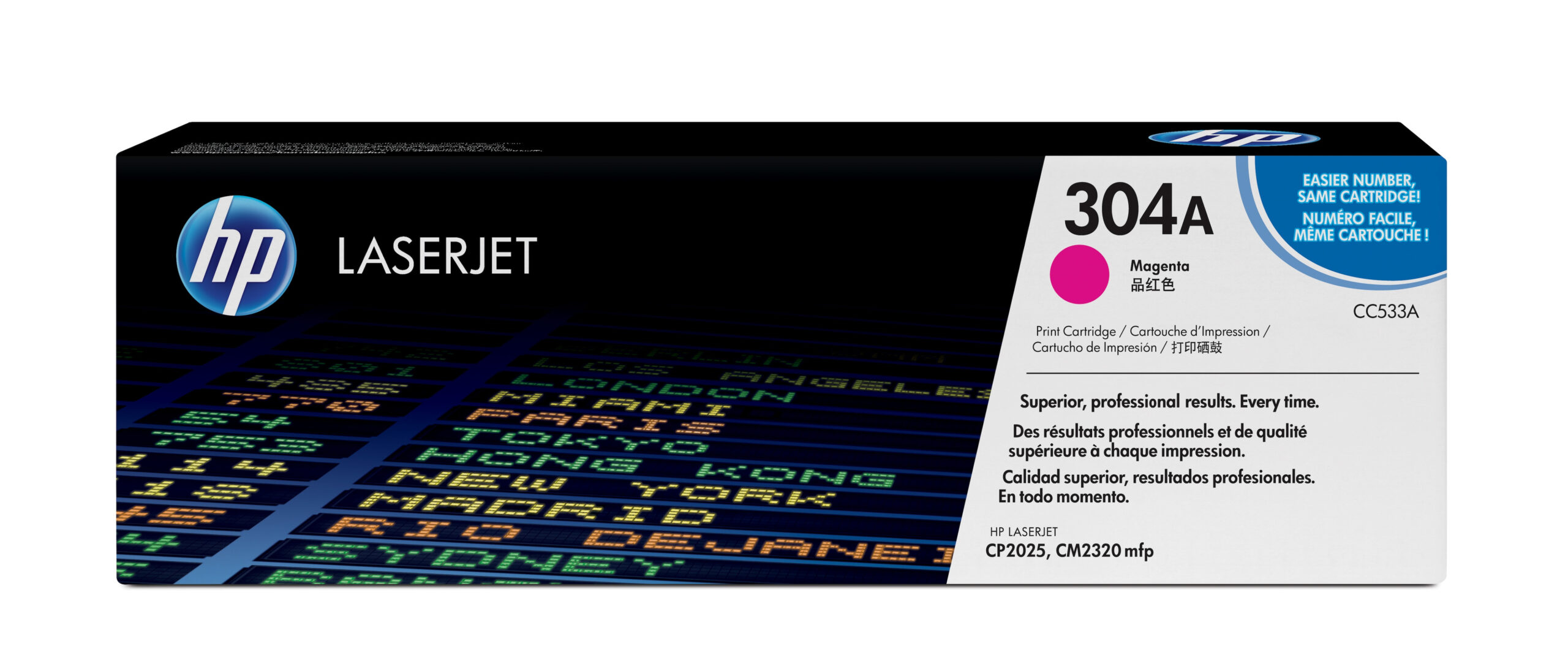 HP CC533A/304A Toner cartridge magenta, 2.800 pages ISO/IEC 19798 for HP CLJ CP 2025