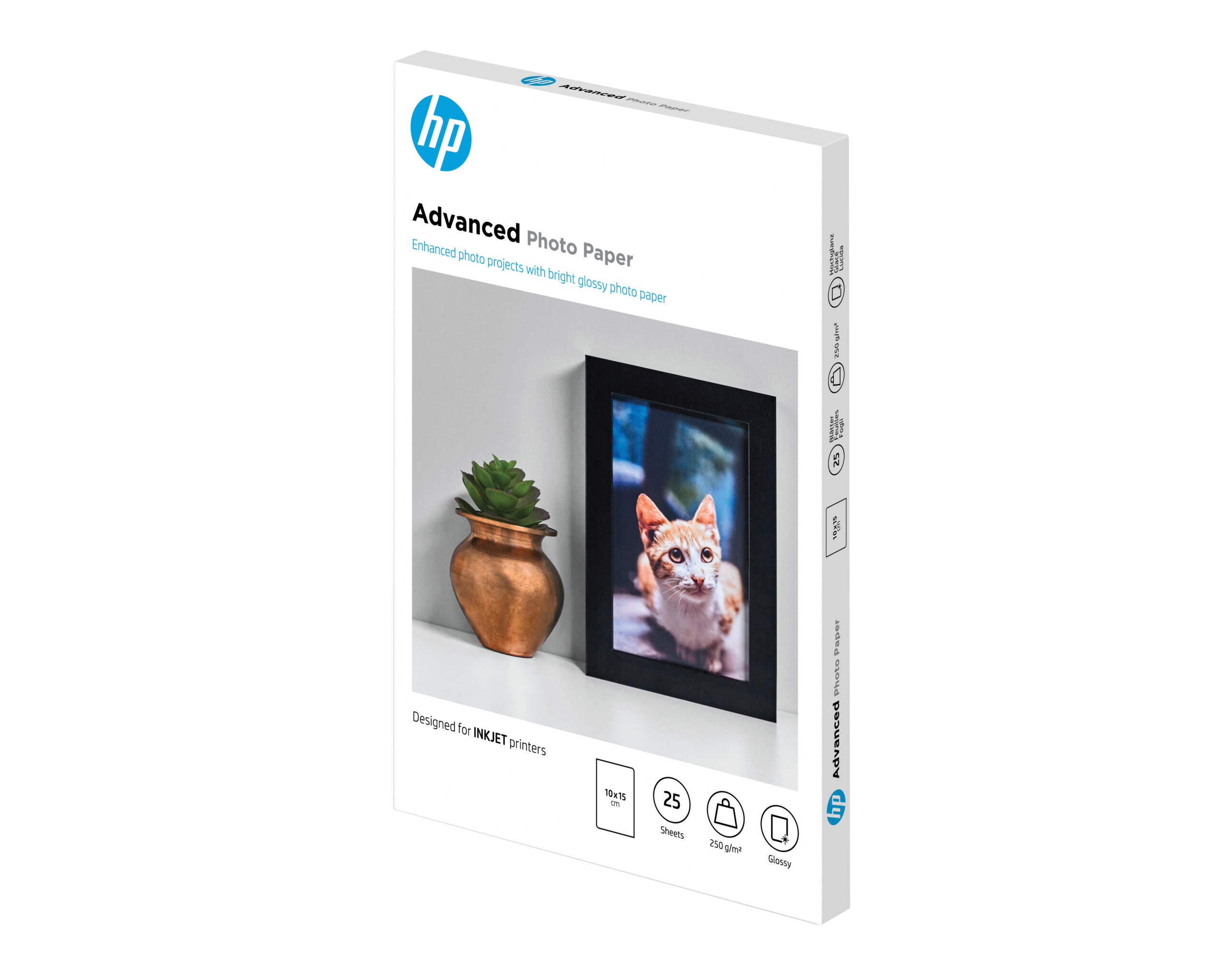 1656302cff788676853cdd3aa7b054200d58fe2f HP Q8691A High-glossy-photopaper 25 sheet 10x15 cm 250g/m² for InkJet