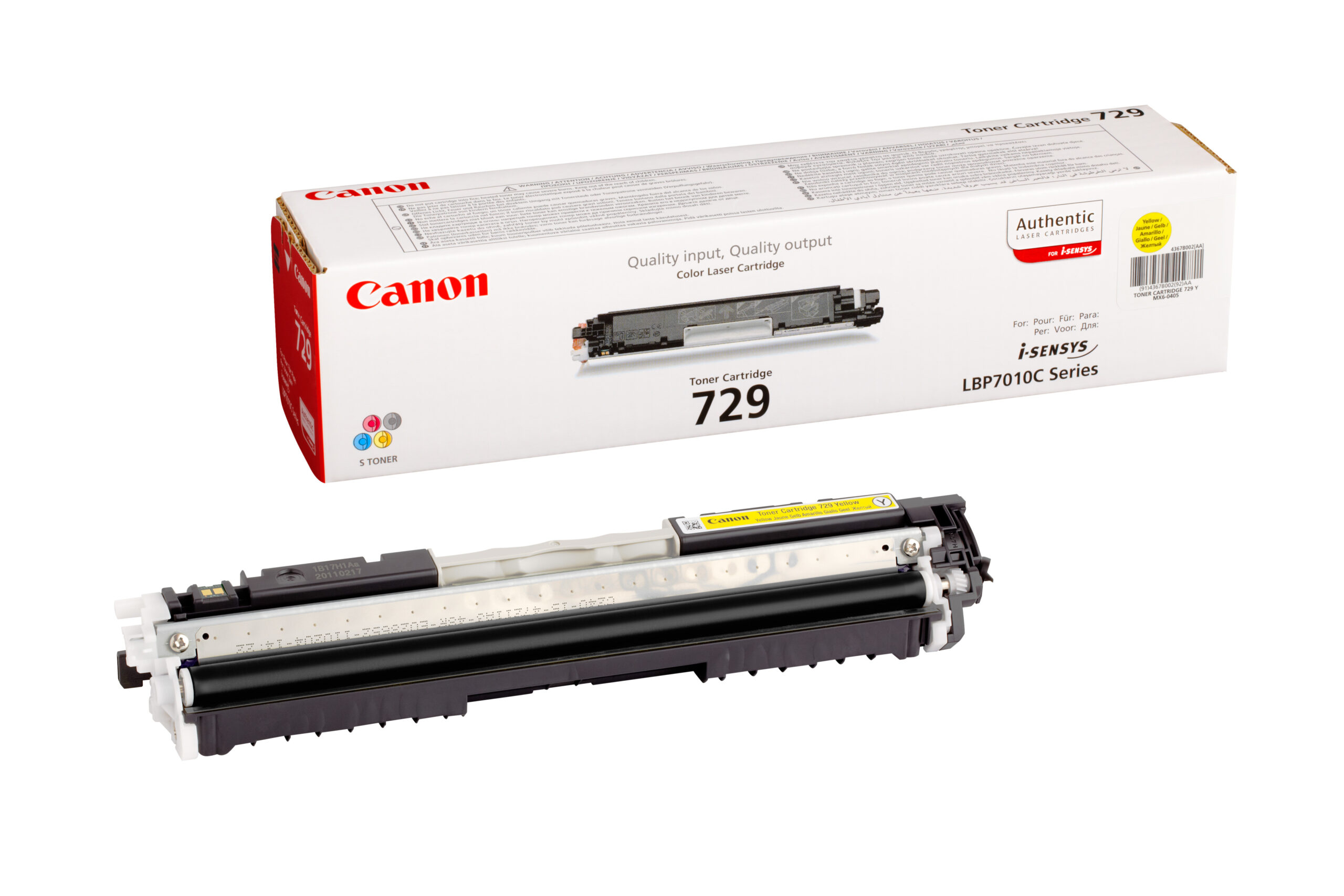 Canon 4367B002/729Y Toner yellow, 1.000 pages ISO/IEC 19798 for Canon LBP-7010