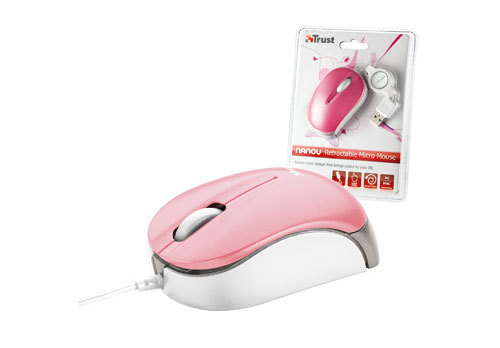 Trust Micro - Pink mouse USB Type-A Optical