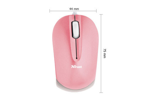 Trust Micro - Pink mouse USB Type-A Optical