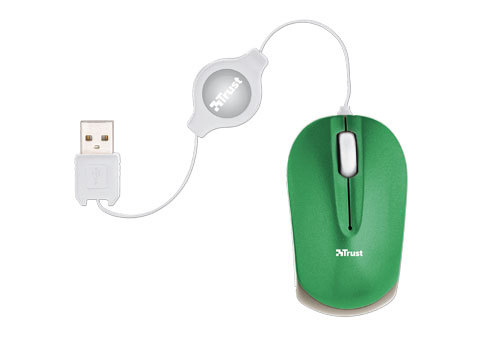 16713_1961452-Trust-500-16153-3 Trust Micro - Green mouse USB Type-A Optical