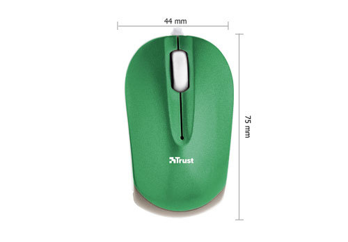 16713_1961452-Trust-500-16153-6 Trust Micro - Green mouse USB Type-A Optical