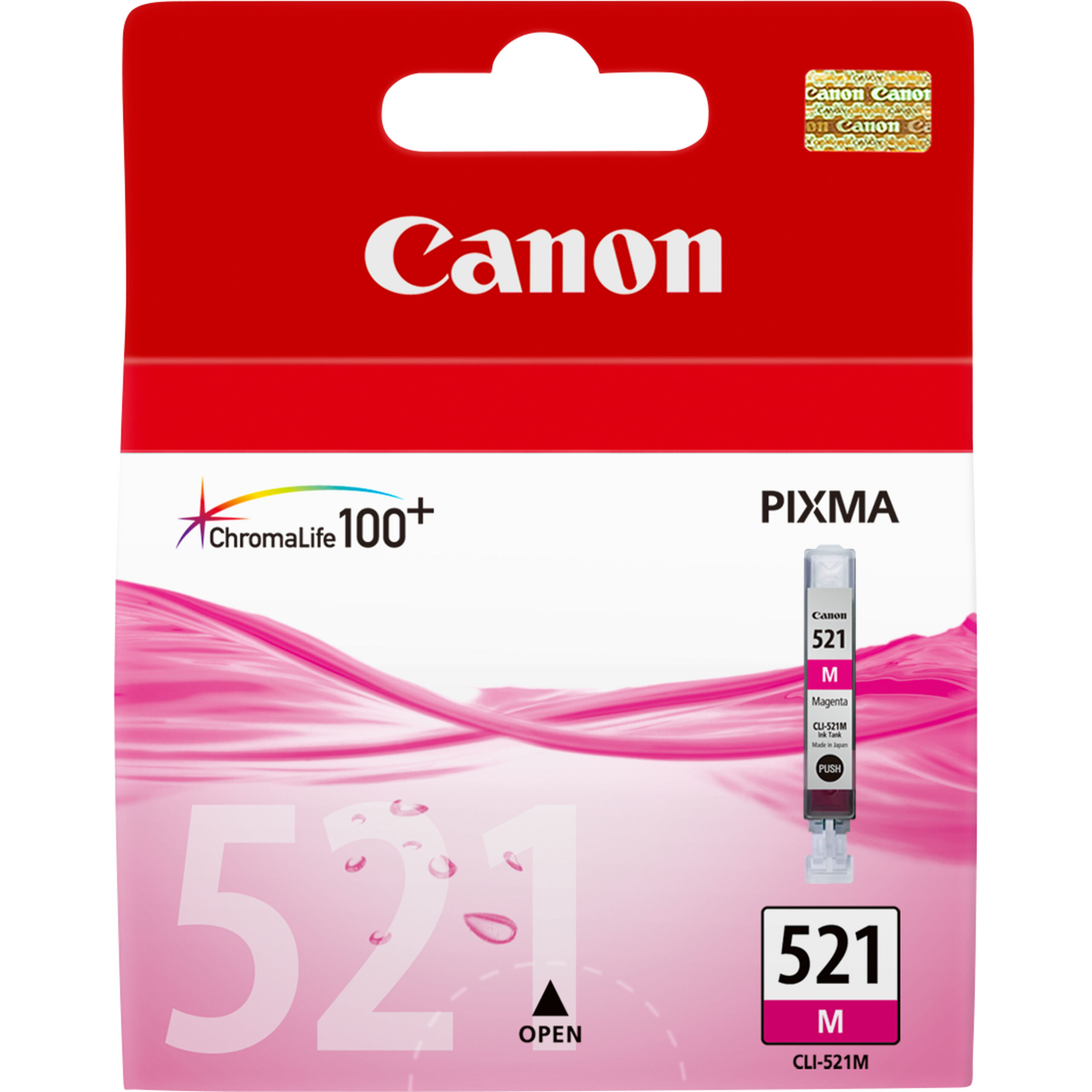 1686903_8599916982 Canon 2935B001/CLI-521M Ink cartridge magenta, 445 pages ISO/IEC 24711 205 Photos 9ml for Canon Pixma IP 3600/MP 980