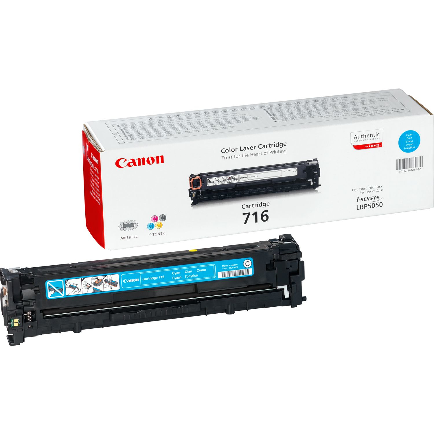 Canon 1979B002/716C Toner cartridge cyan, 1.500 pages/5% for Canon LBP-5050