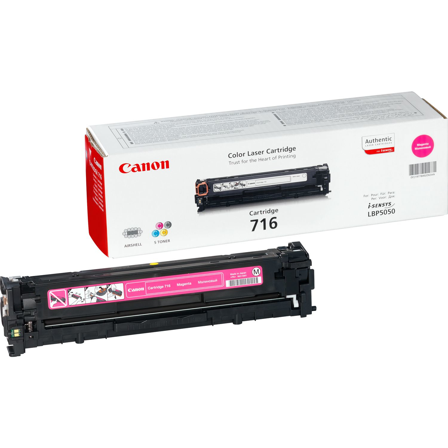 Canon 1978B002/716M Toner cartridge magenta, 1.500 pages/5% for Canon LBP-5050