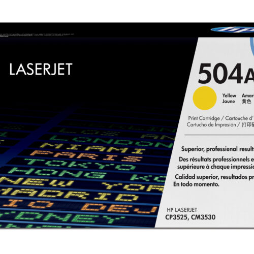 HP CE252A/504A Toner cartridge yellow, 7.000 pages ISO/IEC 19798 for HP CLJ CP 3525