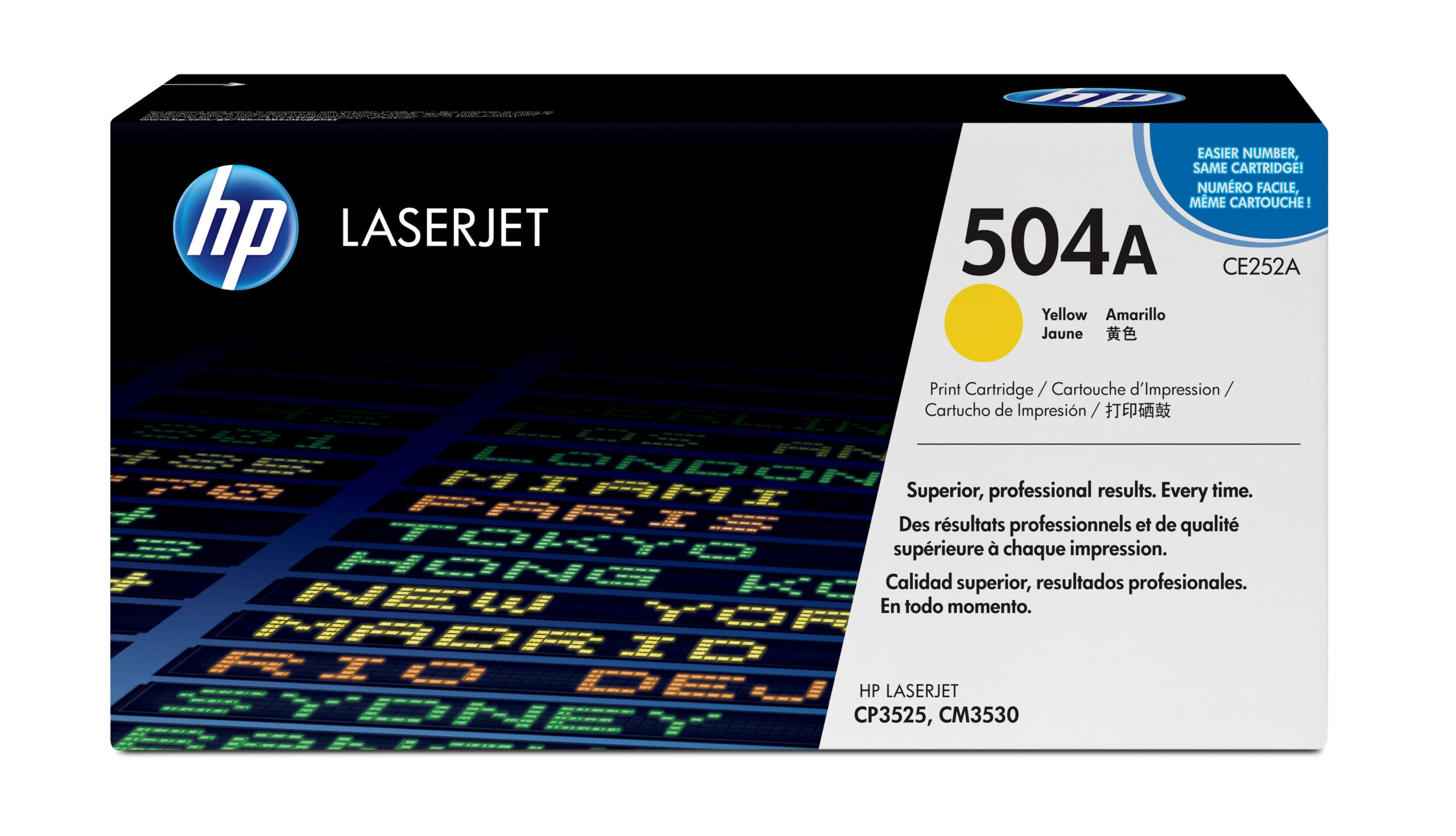 HP CE252A/504A Toner cartridge yellow, 7.000 pages ISO/IEC 19798 for HP CLJ CP 3525
