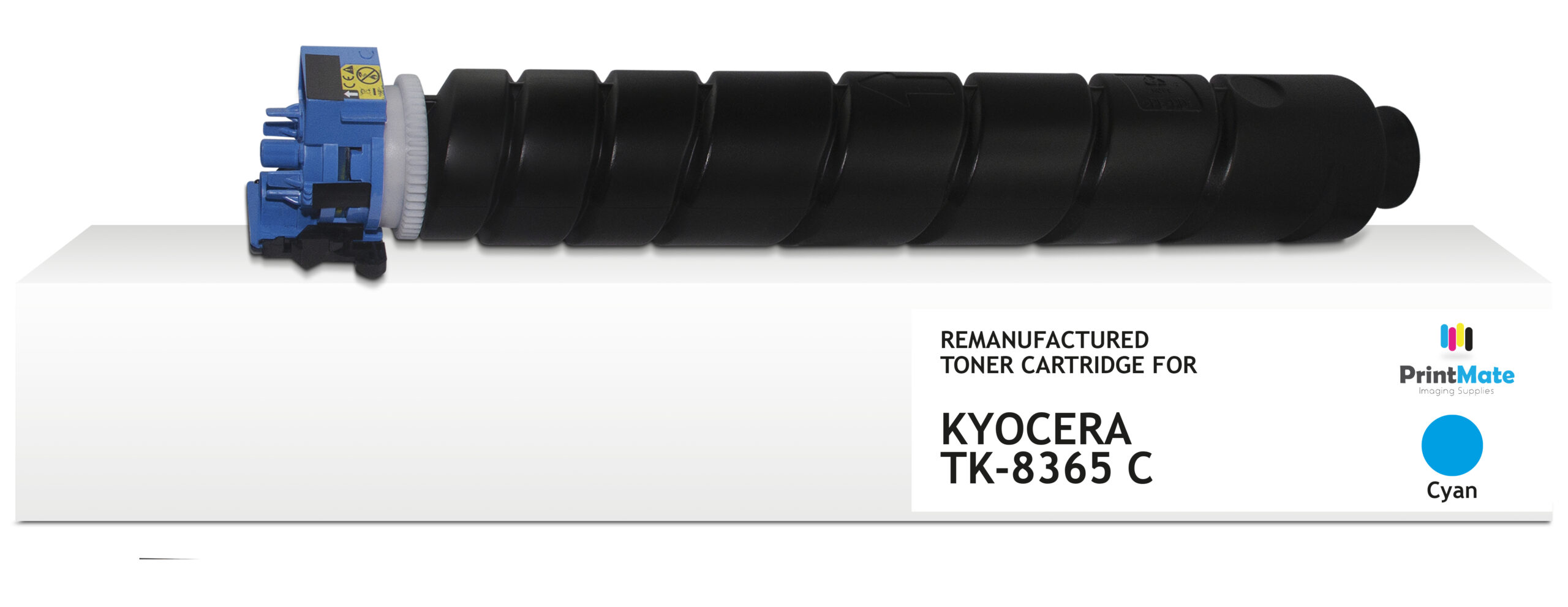 PrintMate KYOCERA TK-8365C, remanufactured toner, Cyan 12000p