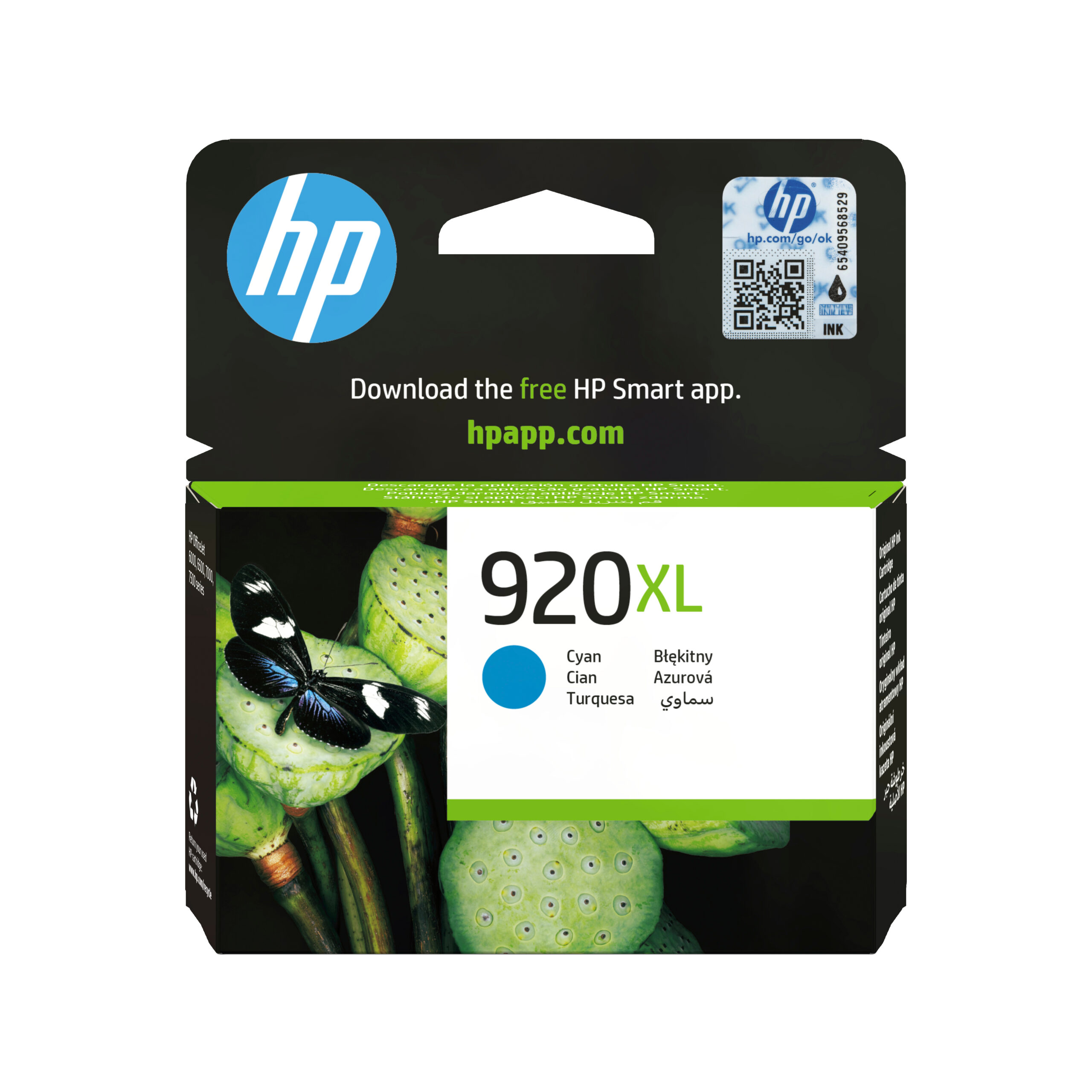 HP CD972AE/920XL Ink cartridge cyan high-capacity, 700 pages ISO/IEC 24711 6ml for HP OfficeJet 6000