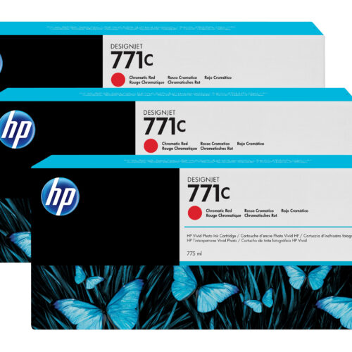 HP B6Y32A/771C Ink cartridge red 775ml Pack=3 for HP DesignJet Z 6200