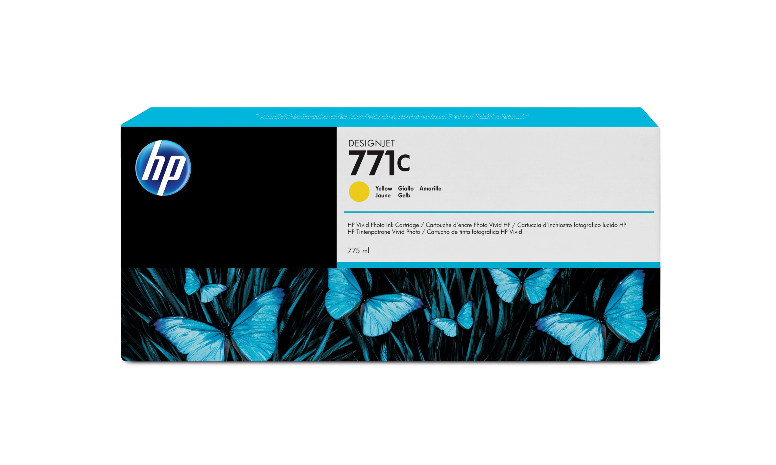 17491899_2530229456 HP B6Y10A/771C Ink cartridge yellow 775ml for HP DesignJet Z 6200