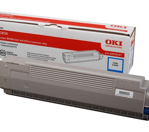 OKI 44059107 Toner cyan, 8.000 pages ISO/IEC 19798 for OKI C 800